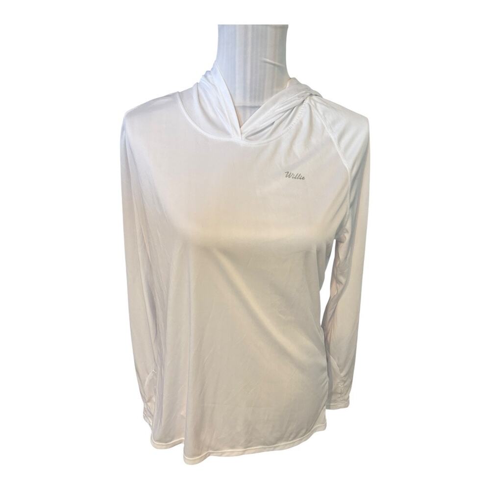 WILLIT White Athletic Hoodie Size L